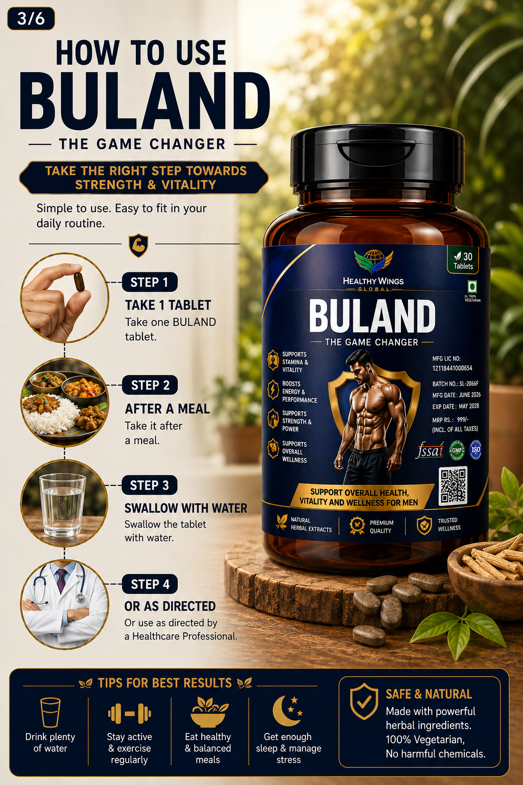 BULAND – The Game Changer | 30 Tablets
