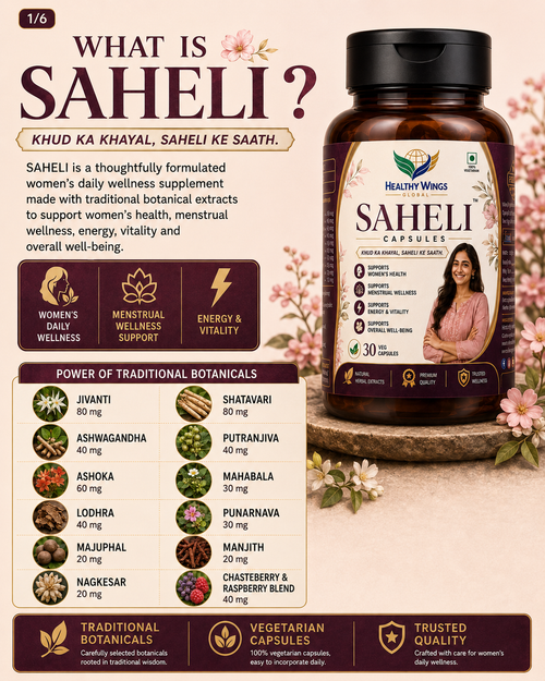Healthy Wings SAHELI Capsules – 30 Veg Capsules